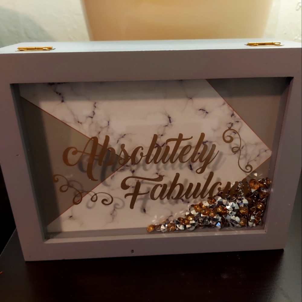 Like New Grey Jewelry Box